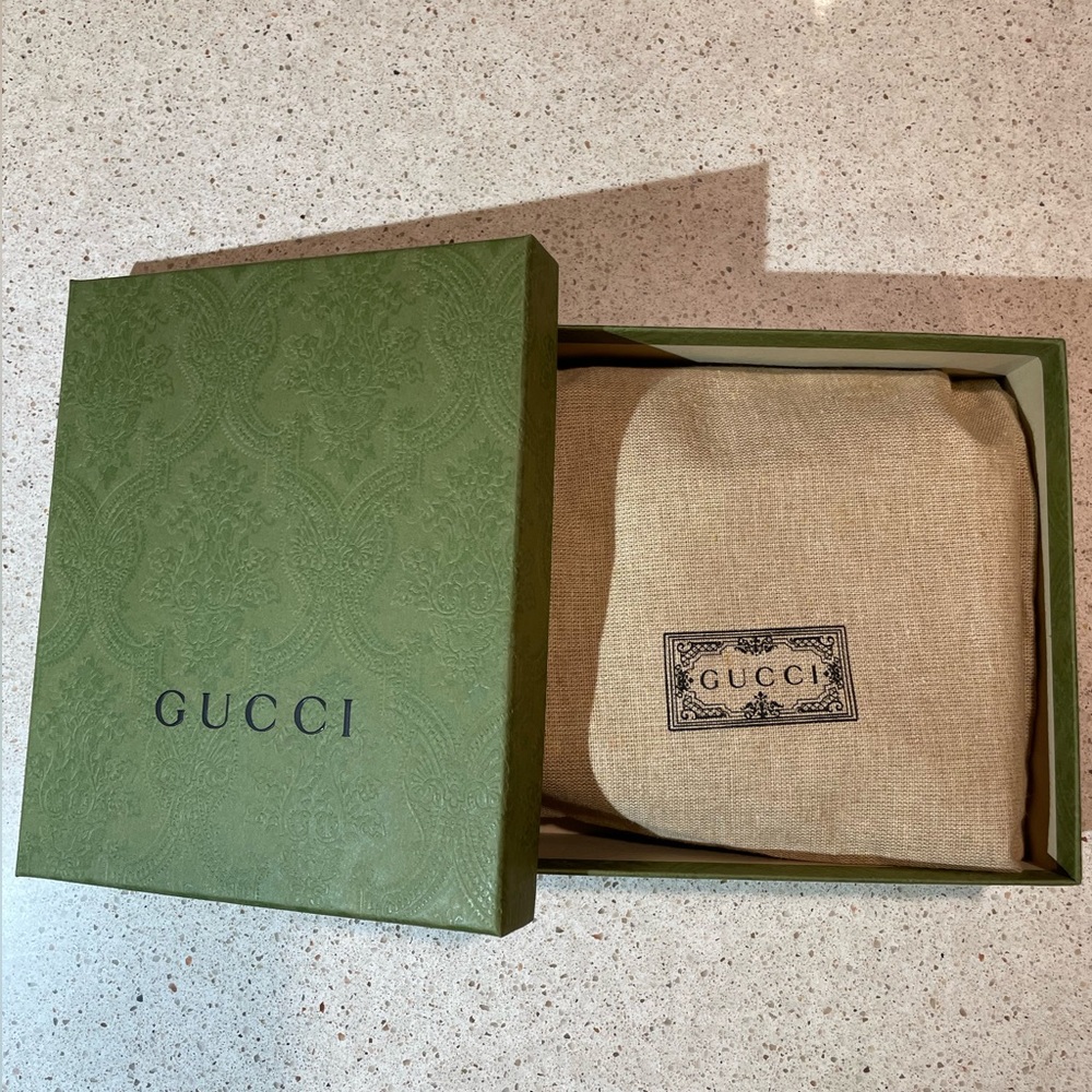 Gucci Double G playing card set with transport case and gift box